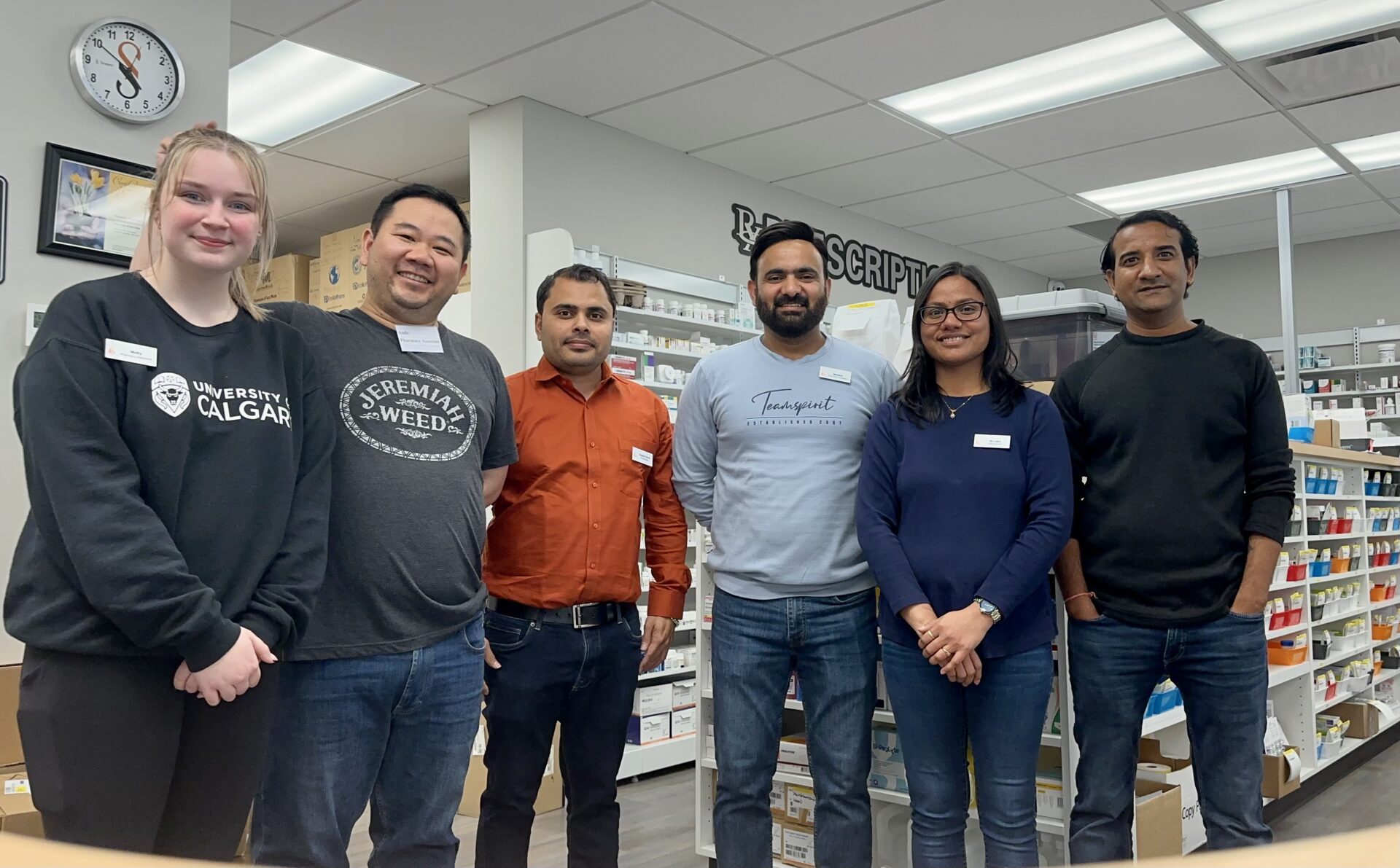 store view with the employees